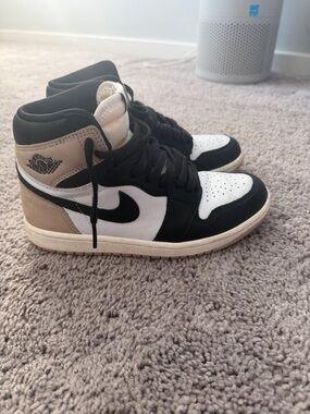 Nike Air Jordan 1 High OG Black White Taupe Sneakers